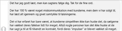  ?? PRIVATFOTO ?? Beskeden, som Rasmus Gutfelt Skalbo sendte til webdesigne­ren Patrick Ulsted Thagaard fra ’Iværksætte­r Netværk’.