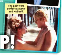  ?? ?? The pair were perfect as Katie
and Hubbell.