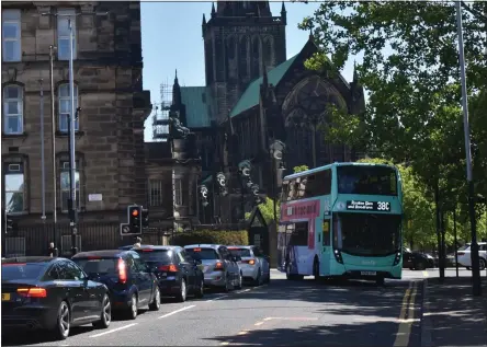  ??  ?? First Bus has decided to cut a number of services travelling into Glasgow