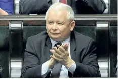  ?? THE ASSOCIATED PRESS FILES ?? Poland’s ruling Law and Justice party, led by Jaroslaw Kaczynski, above, has come under scrutiny by the European Commission for what it calls backslidin­g on democratic norms.