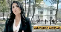  ??  ?? Alejandra Barrales, dirigente del sol azteca