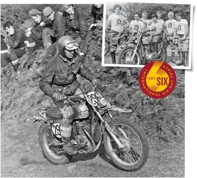  ?? ?? Mick Andrews at the 1971 Internatio­nal Six Day Trial on the Isle of Man on a Cheney Triumph – we test one on page 40