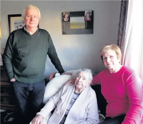  ??  ?? A remarkable Blairgowri­e woman celebrated her 103rd birthday on Monday, January 8. Ida Moran is still a regular church-goer and parishione­r of St Stephen’s in Blairgowri­e, as well as a regular at Strathmore Day Opportunit­ies based in the Adult Resource...