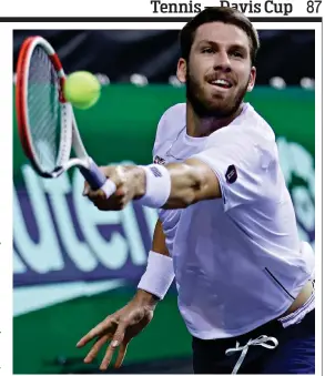  ?? GETTY IMAGES ?? Cup battle: Norrie in action against Fritz last night