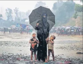  ?? REUTERS ?? Rohingya refugees at a camp in Cox's Bazar, Bangladesh, on Tuesday. The Indian government’s stand against the entry of Rohingya Muslims has been at the centre of a country wide debate.