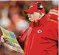  ?? David Eulitt/Getty Images ?? Chiefs head coach Andy Reid looks on against the Bengals during the second quarter in the AFC Championsh­ip Game on Jan. 29 in Kansas City, Mo.