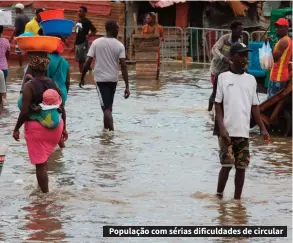  ??  ?? População com sérias dificuldad­es de circular