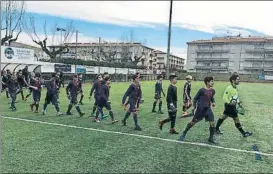  ?? FOTO: FCB ?? El alevín A Uno de los equipos de la cantera del Barça, en su estreno en el MIC