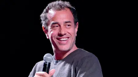  ?? (Sartori) ?? Sorridente al Filarmonic­o Matteo Garrone, regista pluripremi­ato, ieri sera in teatro