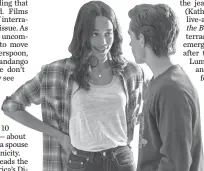  ?? SONY ?? Peter Parker ( Tom Holland) and Liz ( Laura Harrier) in Spider- Man: Homecoming.
