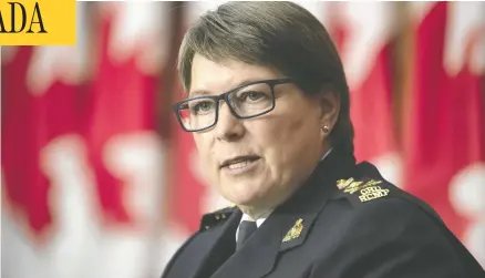  ?? ADRIAN WYLD / THE CANADIAN PRESS ?? RCMP Commission­er Brenda Lucki denied Tuesday that she interfered in the investigat­ion into the 2020 mass shooting in Nova Scotia.
