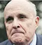  ??  ?? Rudy Giuliani