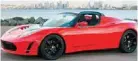  ?? PHOTO PROVIDED ?? Under President Obama’s new fuel standards, electric cars, such as this Tesla Roadster, will be subsidized by people who buy traditiona­l vehicles.