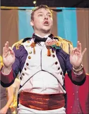  ?? Ashley Randall ?? CAPTAIN GREEDY is portrayed by Will Thomas McFadden, who also serves as the play’s director.