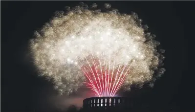  ?? Photograph: Stephen Lawson ?? Oban Winter Festival closed on Sunday with a spectacula­r and explosive conclusion. The fireworks over McCaig’s Tower provided a pyrotechni­cal end to what was hailed by the organisers as a great success.