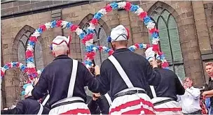  ?? The Britannia Coconut Dancers ?? ●●The Britannia Coconut Dancers will go ahead with their traditiona­l Easter Saturday dance after all