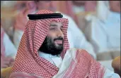  ?? FAYEZ NURELDINE / Getty Images ?? A file photo taken on Oct. 23, 2018, shows Saudi Arabia’s Crown Prince Mohammed bin Salman at the Future Investment Initiative conference in Riyadh.