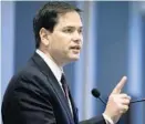  ?? JAE C. HONG/AP ?? While trying to sound strong for Jewish voters, Sen. Marco Rubio’s “poison pill” amendments would have scuttled the deal and actually hurt Israel.