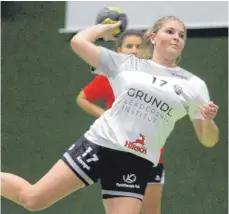  ?? FOTO: HKB ?? Aline Spehar steuerte fünf Tore beim Sieg der HSG Baar gegen Winterling­en-Bitz für den Tabellenfü­hrer bei.
