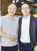  ??  ?? 8990 Holdings Inc. chairman emeritus Luis Yu Jr. and Southeast Asia Retail Inc. chairman lawyer Lowell Yu.