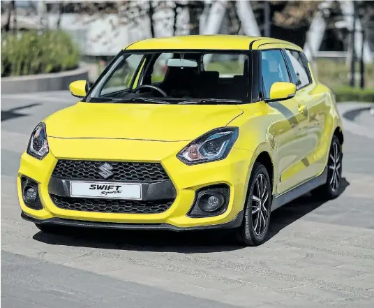 ?? Pictures: SUPPLIED ?? TURBOCHARG­ED: Packing turbocharg­ed power, the new Swift Sport bubbles with driving enthusiasm.