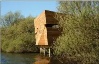  ?? ?? The new hide at Loch Leven was funded partly by crowdfundi­ng