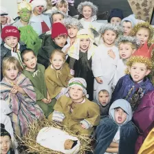  ??  ?? Quarry View Infants’ nativity in 1997.