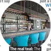  ?? ?? The real teal: The Ro’s smart bar