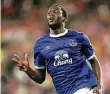  ?? FOTO: DPA ?? Hier noch im Trikot des FC Everton: Romelu Lukaku