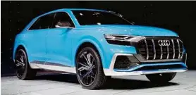  ??  ?? Detroit: Audi zeigt mit der seriennahe­n Studie des Q8 ein Topmodell