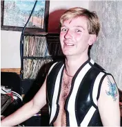  ??  ?? ● DJ Steve Johnson in Southport gay bar TFGs in 1994