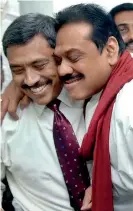  ??  ?? PRESIDENT BY PROXY: Mahinda and Gotabaya, the past and the future fused together