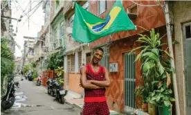  ?? Photograph: Kristin Bethge/The Guardian ?? Raphael Vicente in the streets of Complexo da Maré.