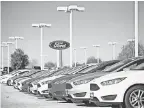  ?? DANIEL ACKER/BLOOMBERG ?? Ford is discontinu­ing the Ford Focus sedan as passenger car sales decline.