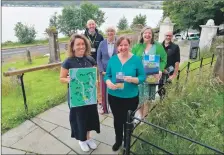  ?? ?? Representa­tives from the key partners in the ECHO Trails project gathered recently at Historic Kilmun to celebrate the launch.