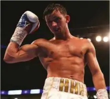  ?? Photo: ACTION IMAGES ?? RISING STAR: Horn gets another win on Frank Warren’s charity show