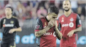  ?? CHRIS YOUNG THE CANADIAN PRESS ?? In welcoming the Los Angeles Galaxy to BMO Field on Saturday, Toronto FC and forward Sebastian Giovinco is opening the door to a team almost as desperate as it is.