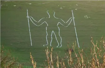  ??  ?? The Long Man of Wilmington.