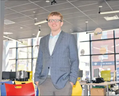  ?? TERRENCE MCEACHERN/THE GUARDIAN ?? Doug Keefe, interim CEO of Charlottet­own’s Startup Zone, says he wants to see big ideas from new Island businesses.