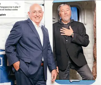  ?? (Todd Spoth/The New York Times) ?? Axiom Space founder, Mike Suffredini, left, and designer Philippe Starck.