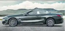  ??  ?? The 8 Series convertibl­e can reach highway speeds in 3.9 seconds.