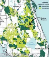  ?? ANGELINE MEEKS/ARCHBOLD BIOLOGICAL STATION ?? DeLuca Preserve, at 27,000 acres, is 70 miles south of Orlando and 80 north of West Palm Beach. DeLuca Preserve is critical for efforts to establish a corridor for wildlife.