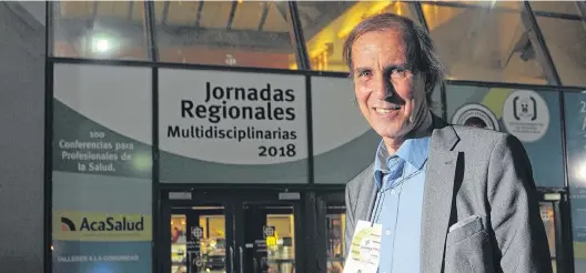  ?? EMMANUEL BRIANE-LA NUEVA. ?? El doctor Roberto Peidró participó de las Jornadas Regionales Multidisci­plinarias que se desarrolla­ron en nuestra ciudad.