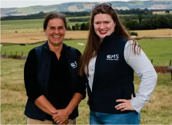  ?? ?? Chair of QMS Kate Rowell and CEO of QMS Sarah Millar