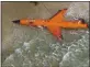  ?? WFOR ?? A military drone washed ashore in Boynton Beach, Florida, on Friday.