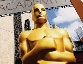  ?? Matt Sayles/Associated Press ?? This year's Oscars ceremony is set to begin at 8 p.m. EST on Sunday, March 12th on ABC.