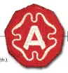  ??  ?? Emblem for USAS 9th Army (th.).