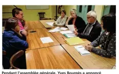  ??  ?? Pendant l’assemblée générale, Yves Bourgès a annoncé prendre sa retraite.