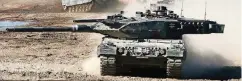  ??  ?? Ein Leopard-Panzer der Bundeswehr im Manöver.