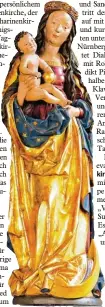  ?? Archivfoto: Pawlu ?? Diese Madonna, um 1510 von Jörg Syrlin dem Jüngeren geschaf fen, gehört zu den kost barsten Besitztüme­rn der Christköni­gskir che.